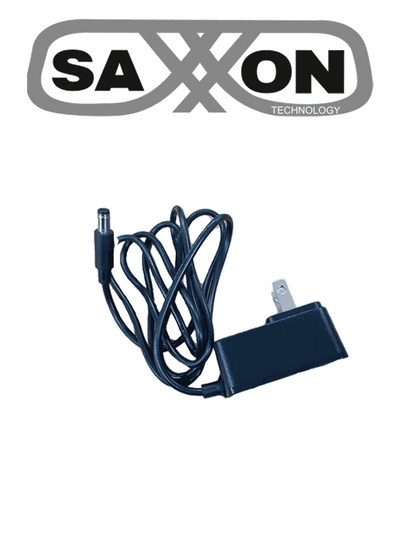 SAXXON KA0601A1200500USS - Fuente de Poder Regulada / Alimentación 12 Vcc 0.5 Amper / Conector Macho / Voltaje de Entrada: 100-240V / Ideal para Cámaras de CCTV, Controles de Acceso y Asistencia