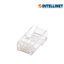INTELLINET 502399 - Enchufe RJ45 CAT5E sólido UTP, bote de 100 piezas, con 15 micras de oro.