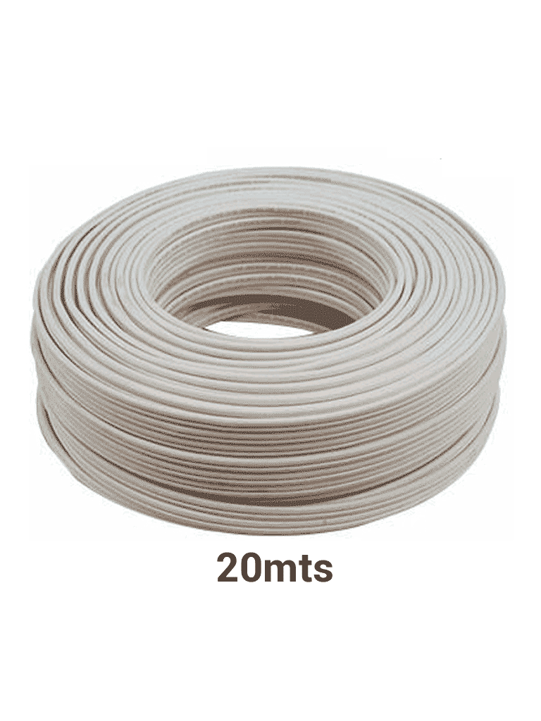 TVC CB20M - Cable bujía o doble aislado para cercos eléctricos Yonusa/ Multifilar 22 AWG / Bobina de 20 MtsTVC CB20M - Cable bujía o doble aislado para cercos eléctricos Yonusa/ Multifilar 22 AWG / Bobina de 20 Mts