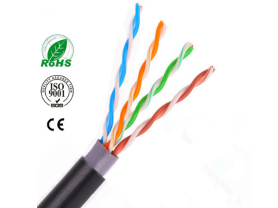 SAXXON OUTP5ECCAEXT - Cable UTP CCA / Categoria 5E / Color negro / Exterior / 305 Mts / 4 Pares / Doble forro/