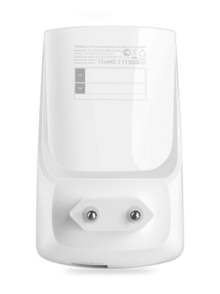 TP-LINK TL-WA850RE - Repetidor Inalambrico Universal de señal WiFi, Hasta 300Mbps en 2.4GHz, 2 antenas internas, 1 puerto RJ45, Modo Extensor de rango y Punto de acceso