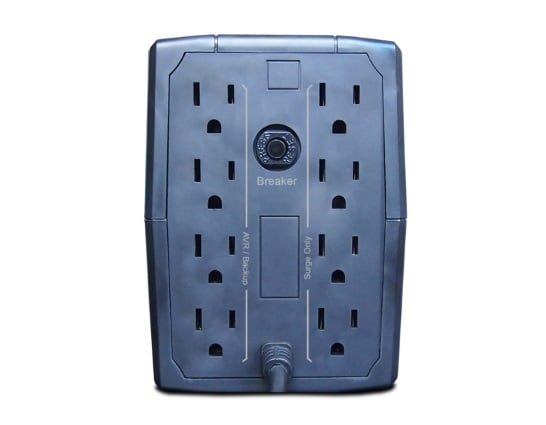 CDP R-UPR758 - UPS Interactivo de 750VA / 375W con 8 terminales de salida: 4 con respaldo y 4 con supresión de picos. Incluye batería de 12V 7AH, libre de mantenimiento.