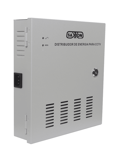 SAXXON PSU1230D18 - Fuente de Poder Profesional de 12 vcd / 30 Ampers/ Para 18 Camaras/ 1.67 Amperes por Canal/ Protección contra Sobrecargas/ Certificación UL/