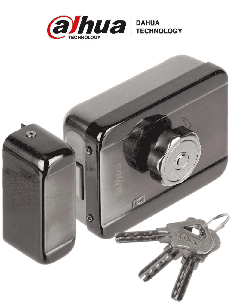 DAHUA ASF601A - Cerradura Electrica Inteligente con Cierre Automatico/ 12 VDC/ Bidireccional (Izquierda o Derecha)/ Aplicaciones en Puerta de Madera, Metal, Emergencia, Etc/ Compatible con Videoporteros y Controles de Acceso/