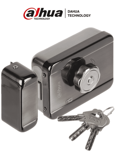 DAHUA ASF601A - Cerradura Electrica Inteligente con Cierre Automatico/ 12 VDC/ Bidireccional (Izquierda o Derecha)/ Aplicaciones en Puerta de Madera, Metal, Emergencia, Etc/ Compatible con Videoporteros y Controles de Acceso/