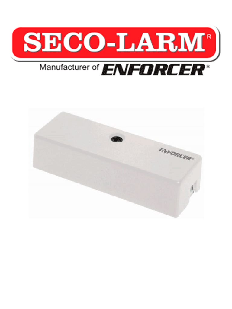 Seco-Larm SS040QW - Detector Mini de vibraciones para circuitos cerrados para proteger paredes, ventanas y techos / Compatibles paneles DSC, Bosch, Risco