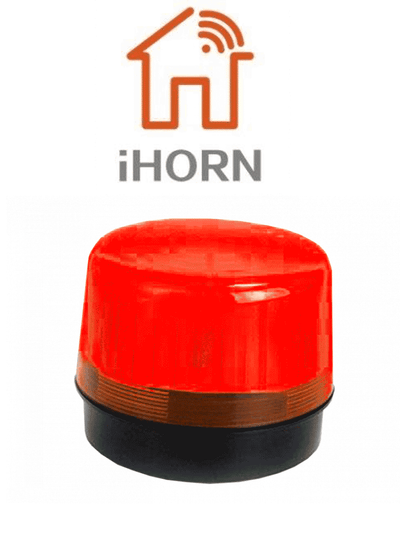 IHORN HC-05-LED - Estrobo Color Rojo / 90 Destellos por minuto compatible con paneles IHORN / RISCO / DSC / BOSCH