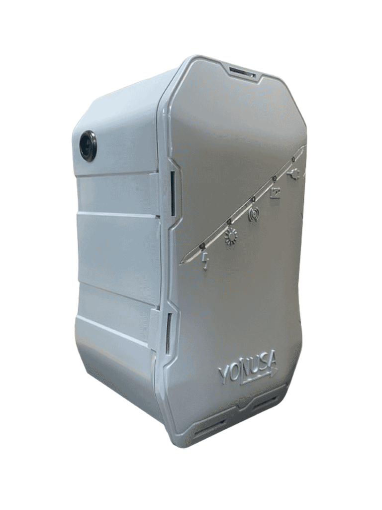 YONUSA HS - Energizador de nueva generación para solución de cerco eléctrico. Cubre 500 metros lineales o 100 metros en 5 lineas. Incluye control remoto (encendido/apagado) Compatible con modulo WiFi