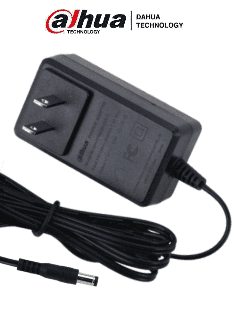 DAHUA DH-PFM320-020US - Fuente de Poder de 12 Vcc 2 Amper/ Entrada de 100-240 VAC/ Especial para Camaras de CCTV/ Cable de 1.5 metros/ Certificacion FCC/