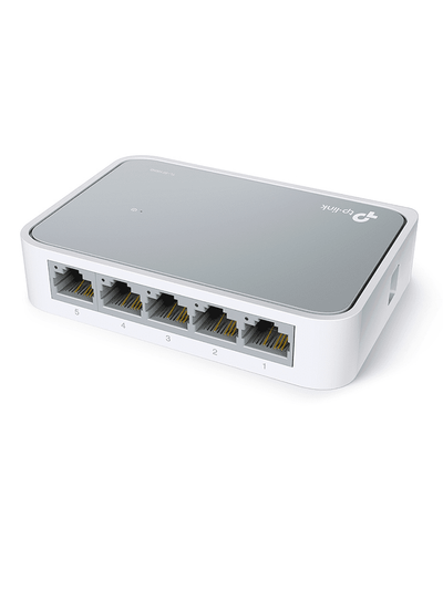 TP-LINK TL-SF1005D - Switch de Escritorio 5 puertos/ Puertos RJ45 Fast Ethernet/ Diseñado en Plastico/ Plug and Play