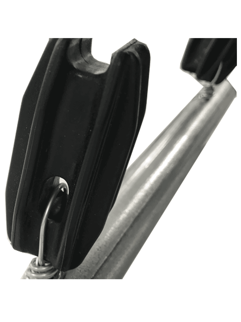 YONUSA TUBOAP201 - Poste de esquina para cercas eléctricas tubo con 5 aisladores de esquina instalados/ 1.20 mts. listo para instalación en campo