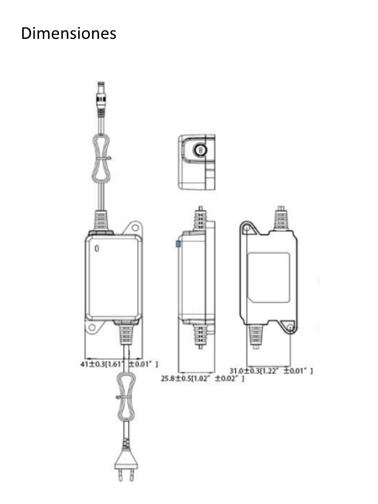 DAHUA PFM321 - Fuente de Poder Regulada de 12 Vcc 1 Amper/ Led Indicador de Funcionamiento/ Protección de Temperatura/ Especial para Camaras de CCTV/