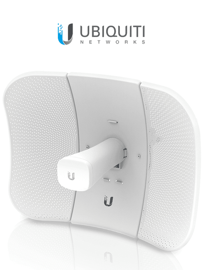 UBIQUITI LITEBEAM AC LBE-5AC-GEN2 - Radio con antena integrada Airmax AC GEN2 5.8GHz, diseñada para uso en exteriores, con una antena de 23 dBi y una potencia de transmisión de 25 dBm. Ofrece un rendimiento de hasta 450 Mbp