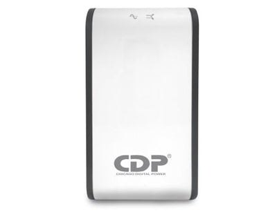 CDP R2C-AVR1008 - Regulador de 1KVA / 500W con 8 terminales de salida: 4 con protección de sobretensión y 4 con protección AVR, incluyendo protección de línea datos