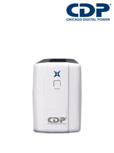 CDP R-UPR508 - UPS Interactivo de 500 VA y 250W, con 8 terminales de salida (4 con respaldo), auto reseteo, incluye batería de 12V 4.5AH, y es libre de mantenimiento.