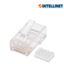 INTELLINET 503006 - Enchufe RJ45 CAT6 sólido UTP, bote de 100 piezas, con 15 micras de oro.