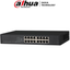 DAHUA PFS3016-16GT - Switch Gigabit de 16 Puertos No Administrable/ Capa 2/ 10/100/1000 Base-T/ Carcasa Metalica/ Switching 32G/ Tasa de Reenvio de Paquetes 23.8 Mbps/ Memoria Bufer de Paquetes 2Mb/ Con Proteccion de Descargas/
