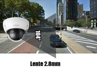 DAHUA IPC-HDBW1230E Camara IP Domo Antivandalica de 2 Megapixeles/ Lente de 2.8 mm/ 104 Grados de Apertura/ Metalica/ IR de 30 Mts/ IP67/ IK10/ PoE/ DWDR/