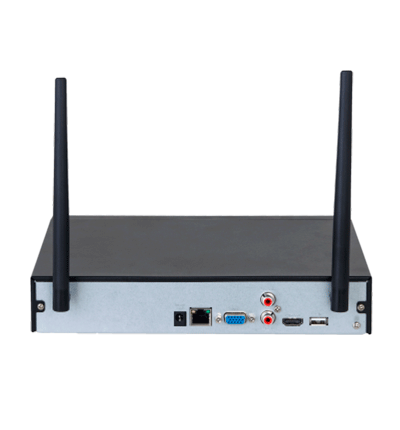 DAHUA NVR1108HS-W-S2-CE - NVR WiFi de 4 Megapixeles/ 8 Canales IP/ H.265/ Salidas HDMI &VGA/ 1 Bahía de Disco Duro/ 1 E&S de Audio/ Onvif/