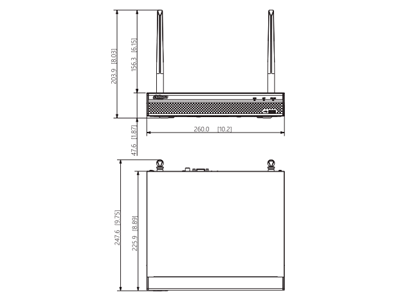 DAHUA NVR1108HS-W-S2-CE - NVR WiFi de 4 Megapixeles/ 8 Canales IP/ H.265/ Salidas HDMI &VGA/ 1 Bahía de Disco Duro/ 1 E&S de Audio/ Onvif/